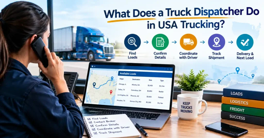 What a truck dispatcher does in USA trucking
